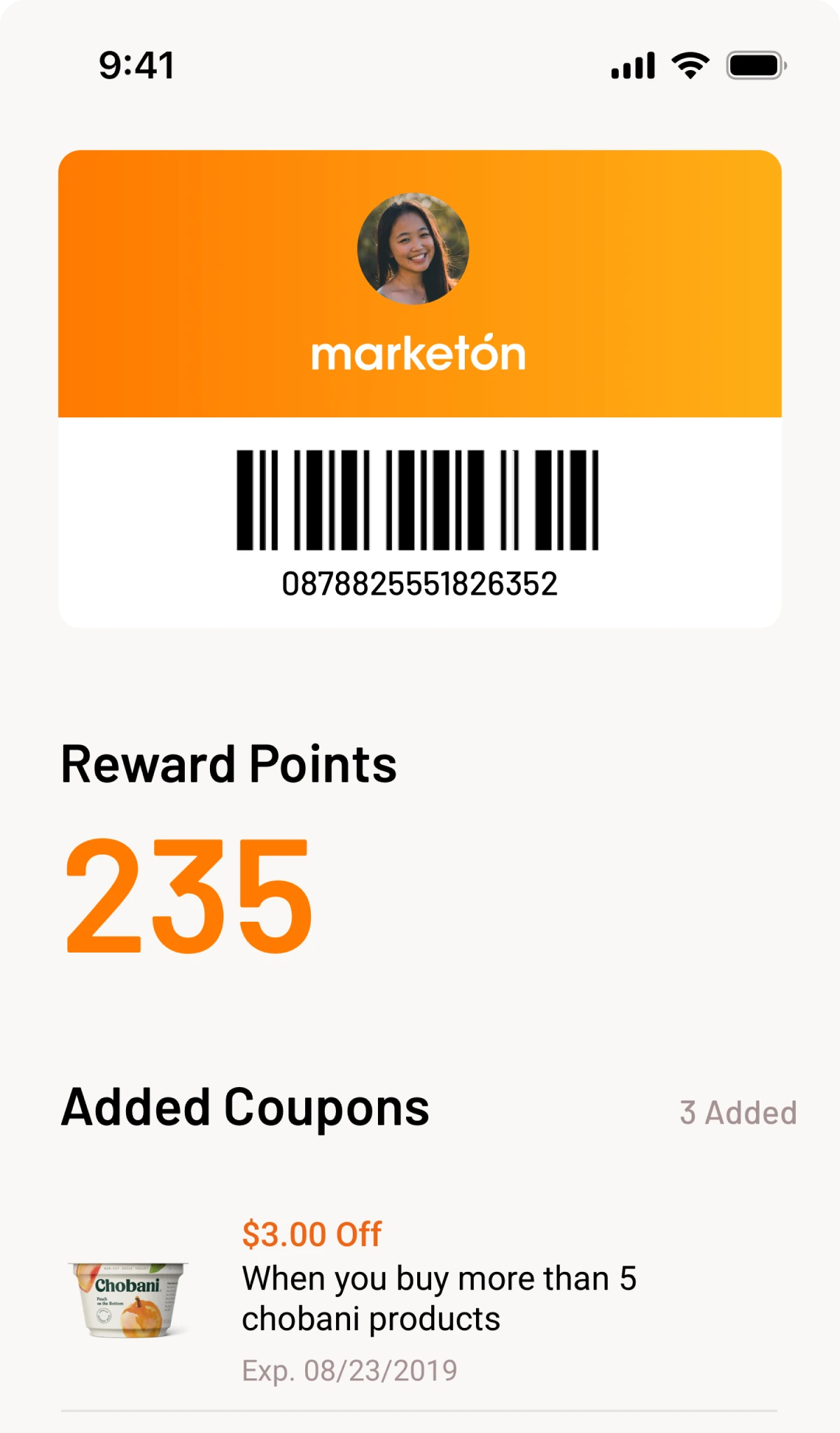 Digital ID card and reward points tracker
