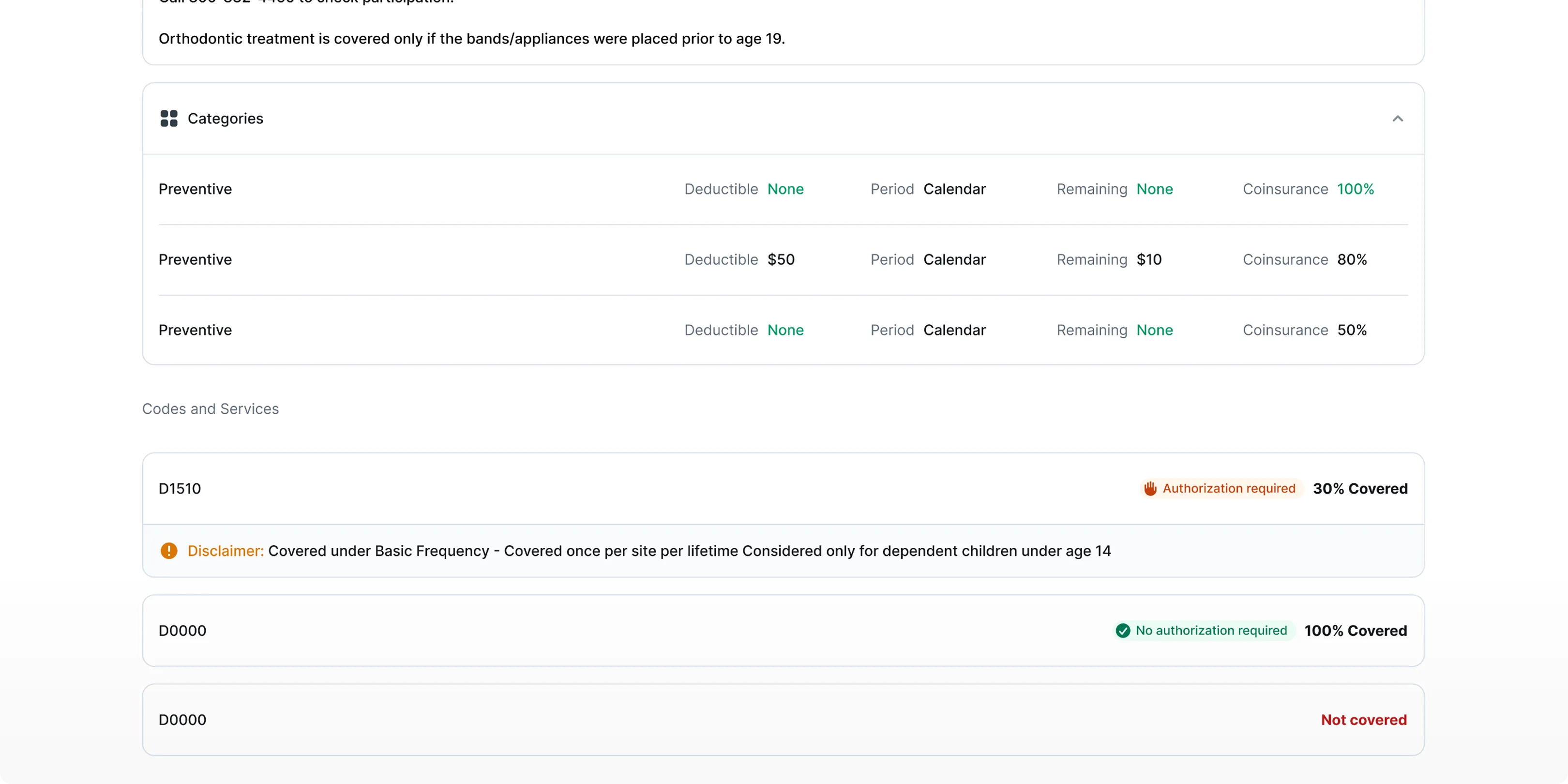 Useful dashboard, parsed verification response