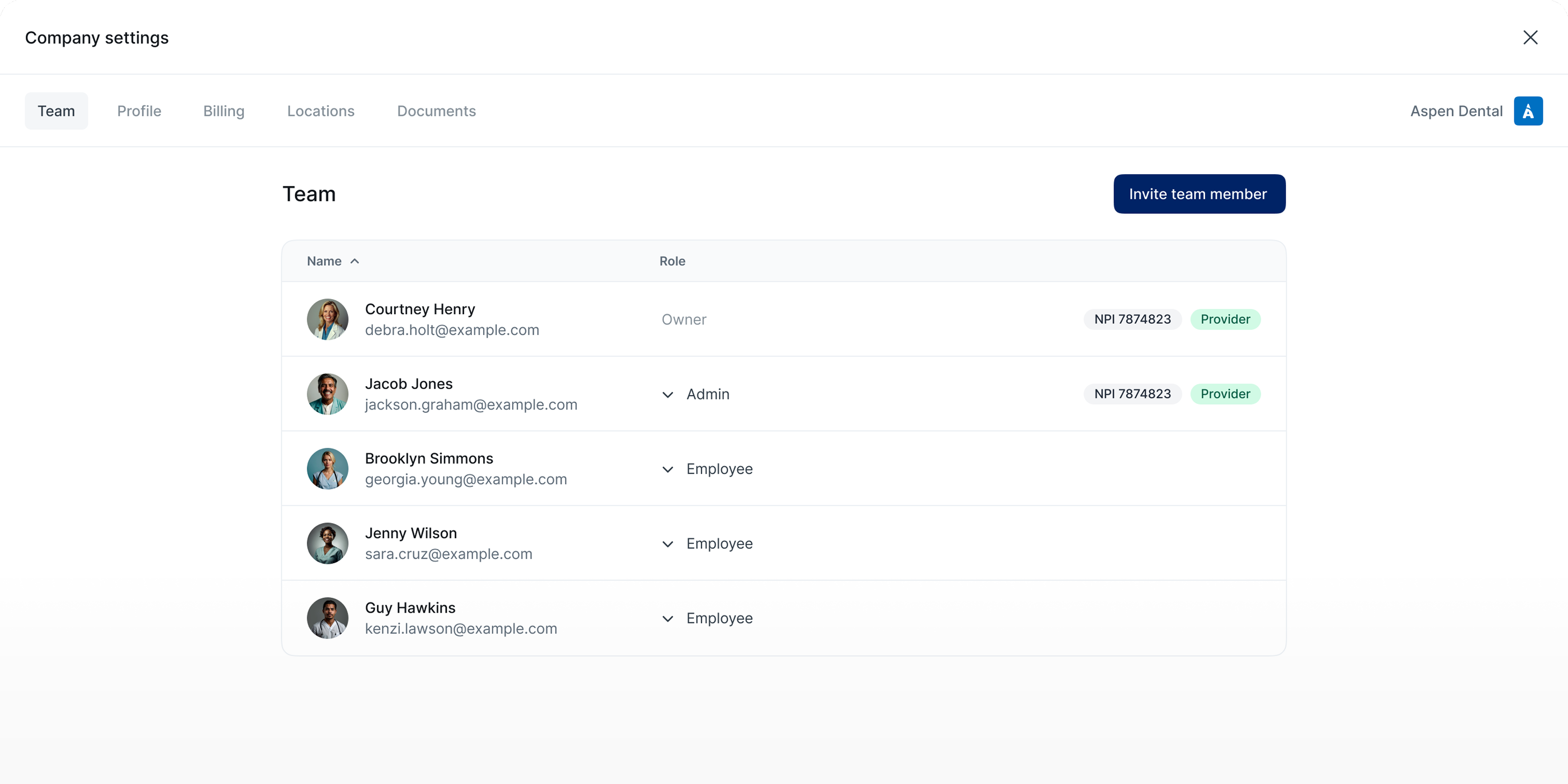 Useful dashboard, benefits summary