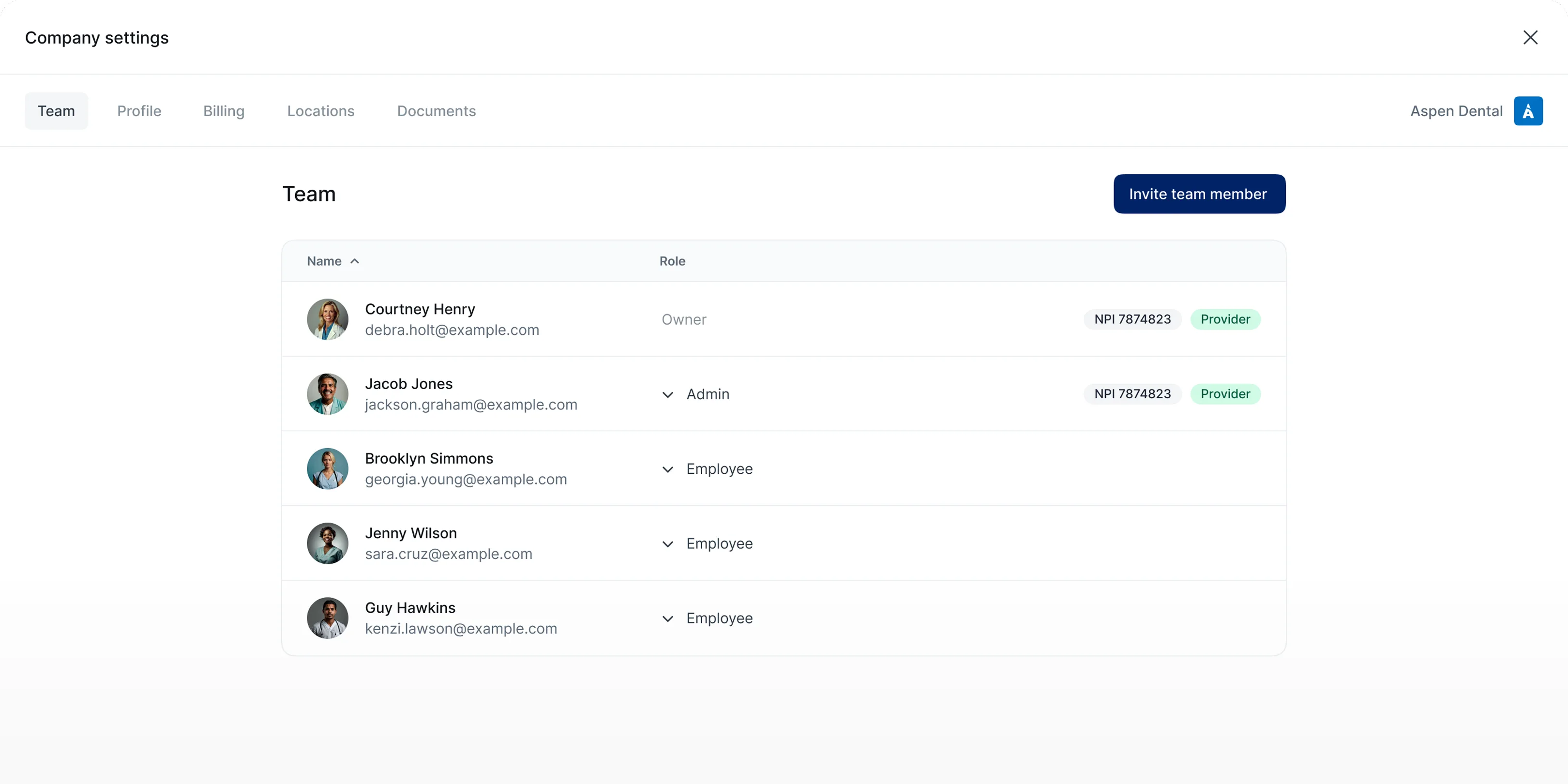 Useful dashboard, benefits summary